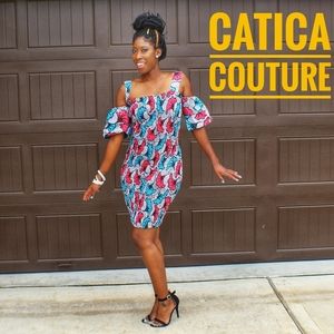 Ankara Elastic Dress